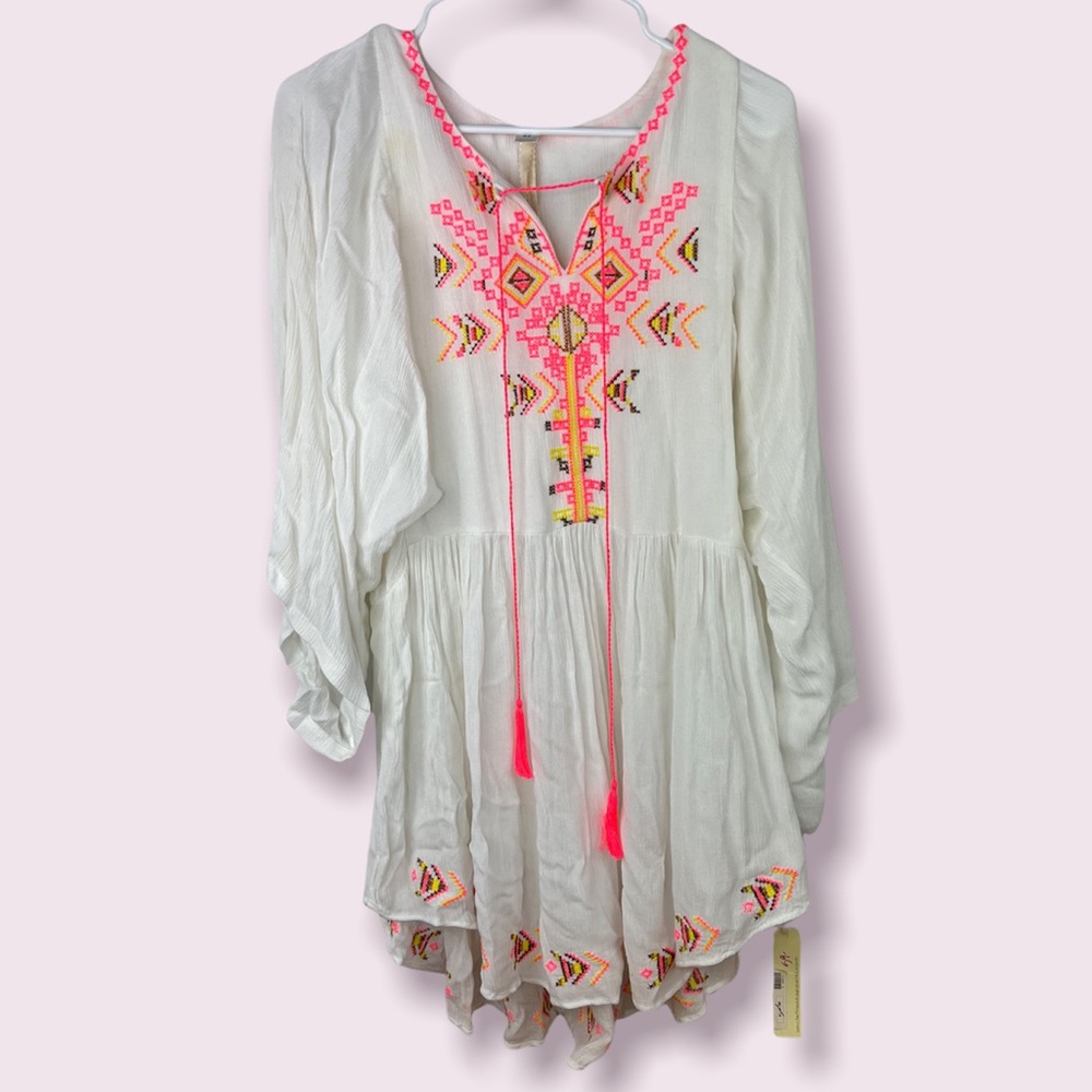 Uncle Frank Aztec Stitch Tunic Style